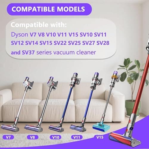 Soft Roller Floor Brush for Dyson V7 V8 V10 V11 V15 Vacuum Cleaner Accessory for Dyson SV10 SV11 SV12 Vacuum Cleaner Soft Roller Electric Brush for Hard Floor - Image 3