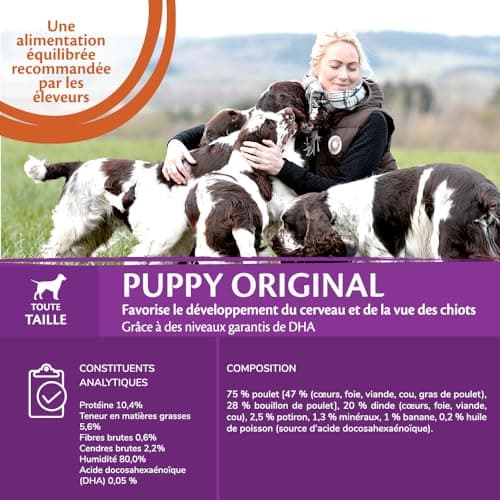 Wellness CORE 95% 6 x 400 g, Chicken/Turkey – Puppy Foot, Grain-Free, Natural, Hypoallergenic, High Protein, High Meat Content, - Image 6