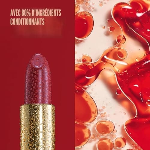 REVLON Rouge à lèvres Super Lustrous Pearl, Formule crémeuse pour des lèvres douces et pulpeuses, Sensation d'hydratation, 610 Gold Pearl Plum, 4,2g - Image 6
