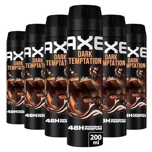 AXE - Déodorant Homme Spray - Dark Temptation - 48h non-stop frais - Parfum chocolat - lot 6x200ml - Image 3