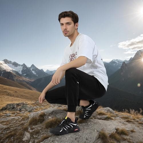 Men's Breathable Trail Shoes Lightweight Non-Slip Basketball Trekking Outdoor Sports Walking Shoes - Image 5