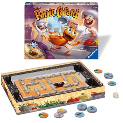 Ravensburger - Panic Cockroach - Board Game 5 Years and Up - Fun Speed Game with Electronic Cockroach - 2 to 4 Players - French Version - 21443 - Image 3