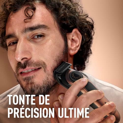 Gillette King C Pro Electric Beard Trimmer for Men with Sharp and Wear-resistant Metal Blades, Men's Beard Set with Precision Head and 2 Washable Combs, 40 Lengths - Image 4
