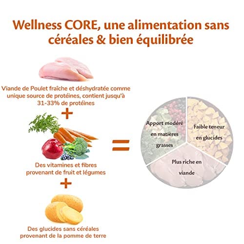Wellness CORE Puppy 10 kg, Chicken - Grain Free, Natural, Hypoallergenic, High Protein, High Meat Content, Eye & Brain Develops - Image 6