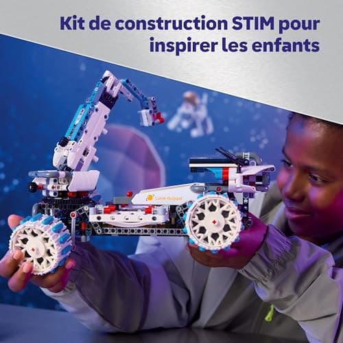 LEGO Technic Véhicule Lunaire Lunar Outpost - Jouet Interactif STEM - Engin Spatial - Bras Rotatif & Panneaux Solaires - Maquette de Robot - Cadeau d'Anniversaire pour Garçon ou Fille dès 10 ans 42211 - Image 6