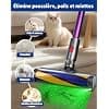 Brush for Dyson V7 V8 V10 V11 V15 Brush Head with Green LED Reveal and Vacuum Invisible Dust Motorized Brush Vacuum Cleaner for Dyson Tip Spare Part Accessory for Hard Floors - Image 6