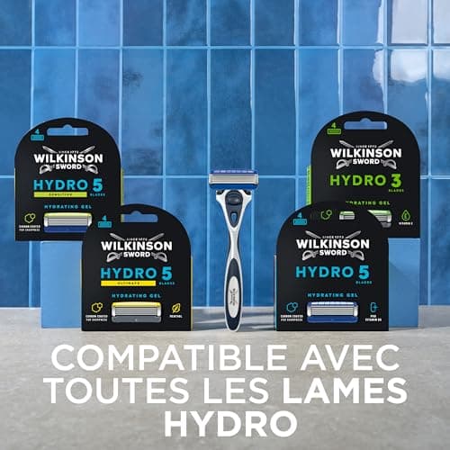 Wilkinson Sword Hydro 5 Men's Razor - Carbon Coated Blades - Hydrating Gel & Precision Blade - Razor + 8 Blades Refills - Image 7