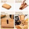 Diboniur Air Fryer Baking Paper, 100 Pieces 22x14cm Baking Paper Air Fryer, Non-stick Disposable Paper Liners for Ninja AF300EU/AF400EU/Cecotec/Masterpro Double Airfryer (Rectangular) - Image 6
