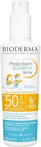 BIODERMA Photoderm Pediatrics Spray SPF50+ Sunscreen for Children from 12 Months, Extra High Protection - Sensitive Skin - Broad Spectrum UVA/UVB - Spray 200ml