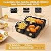 9 Pcs Air Fryer Accessories Silicone Air Fryer Mould for Ninja 10.4L AF500EU, Cosori Twinfry 10L, Silicone Waffle Mould for Ninja AF400EU, AF500EU, AF451EU, SL400, BPA Free - Image 3
