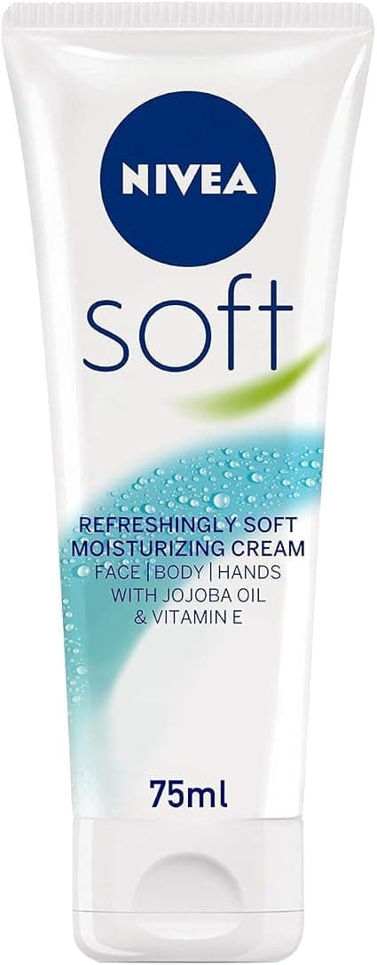 NIVEA Soft 75 ml MOISTURISING CREAM FACE/BODY/HANDS NEW - TRAVEL SIZE Nivea