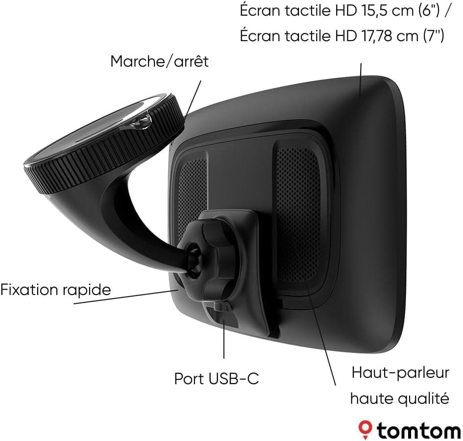 TomTom GO Superior GPS (6 Inch Screen, Traffic Info, Hazard Zone Alerts, World Maps, Quick Update Via WiFi, Fuel Price, Powered Magnetic Mount) - New Software - Image 7