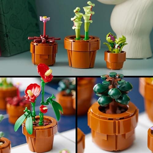 LEGO Botanicals Les Plantes Miniatures - 9 Plantes artificielles Dont Cactus à Construire pour Adulte - Accessoires de décoration pour Maison - Idée de Cadeau d'anniversaire pour Femme ou Homme 10329 - Image 5