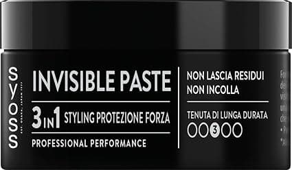 Syoss Pâte invisible 100 ml, cire capillaire 3 en 1, coiffante, protection, force, pâte capillaire avec complexe vitaminé, pommade pour une finition naturelle et une tenue longue durée 3 - Image 1
