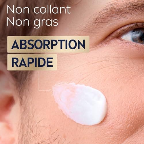 NIVEA MEN Crème Visage Gel Peau & Barbe pour peaux sensibles (1 x 50 ml), crème visage hydratante homme 0% alcool, soin barbe homme apaisant à la peau sensible et irritée - Image 7