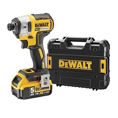 DEWALT - Visseuse à Chocs Brushless XR 18V Li-Ion 5Ah - DCF887P2-QW - Visseuse Électrique sans Fil avec Coffret TSTAK, 2 Batteries / Chargeur - 3 Vitesses (0-1000/2800/3250tr/min) - Mandrin ¼” - 400W [Classe énergétique A] - Image 5