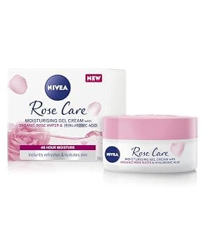 NIVEA Soft Rose 24 Hour Day Cream (50 ml), Rose Water & Hyaluron Facial, Light Face Cream for Smooth and Delicate Skin, Moisturizing Cream