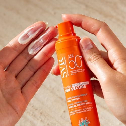 SVR - Sun Secure Fluide Photo-Age SPF50+ - Fluide solaire anti-âge invisible – Très haute protection UVA, UVB, infrarouge & lumière visible – Peaux sensibles – Niacinamide, Vitamine E – 40 ml - Image 4