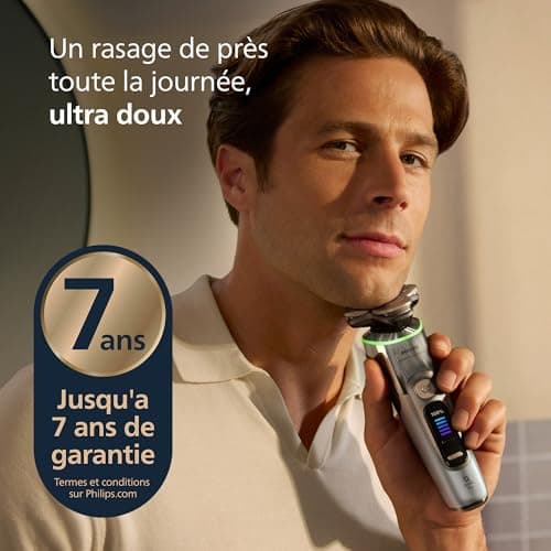 Philips i9000 Prestige Ultra Shaver, 100% Waterproof Electric Shaver, Skin IQ Pro Technology, Triple Lift & Cut System, 360 Rotating NanoTech Precision Blades, 5 Shaving Modes, XP9404/38 - Image 5