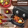 3 Pieces Silicone Mould Air Fryer Accessories, Reusable Hot Air Fryer Silicone Paper Baking Fryer Oil Free Airfryer Basket Suitable For Ninja Foodi Max Cosori Moulinex Tefal - Image 7