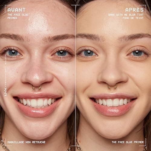 NYX Professional Makeup - Primer Fixant - Fixe le Maquillage et Hydrate la Peau - Tenue Longue Durée 24H - Formule Vegan - The Face Glue Primer - 35ml - Image 8