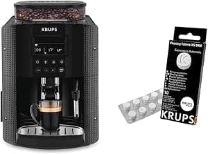 KRUPS Essential Coffee Machine with Grain Coffee Machine Grinder and Espresseria Detergent Tablets Compatible with Full Auto EA/XP and Rowenta ES Official Accessory