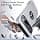 JAME Google Pixel 9 Case / Google Pixel 9 Pro Case with Ring Kickstand Magnetic 360 Degree Magnetic Military Protection Shockproof Protective Case for Pixel 9 / Pixel 9 Pro Silver - Image 6