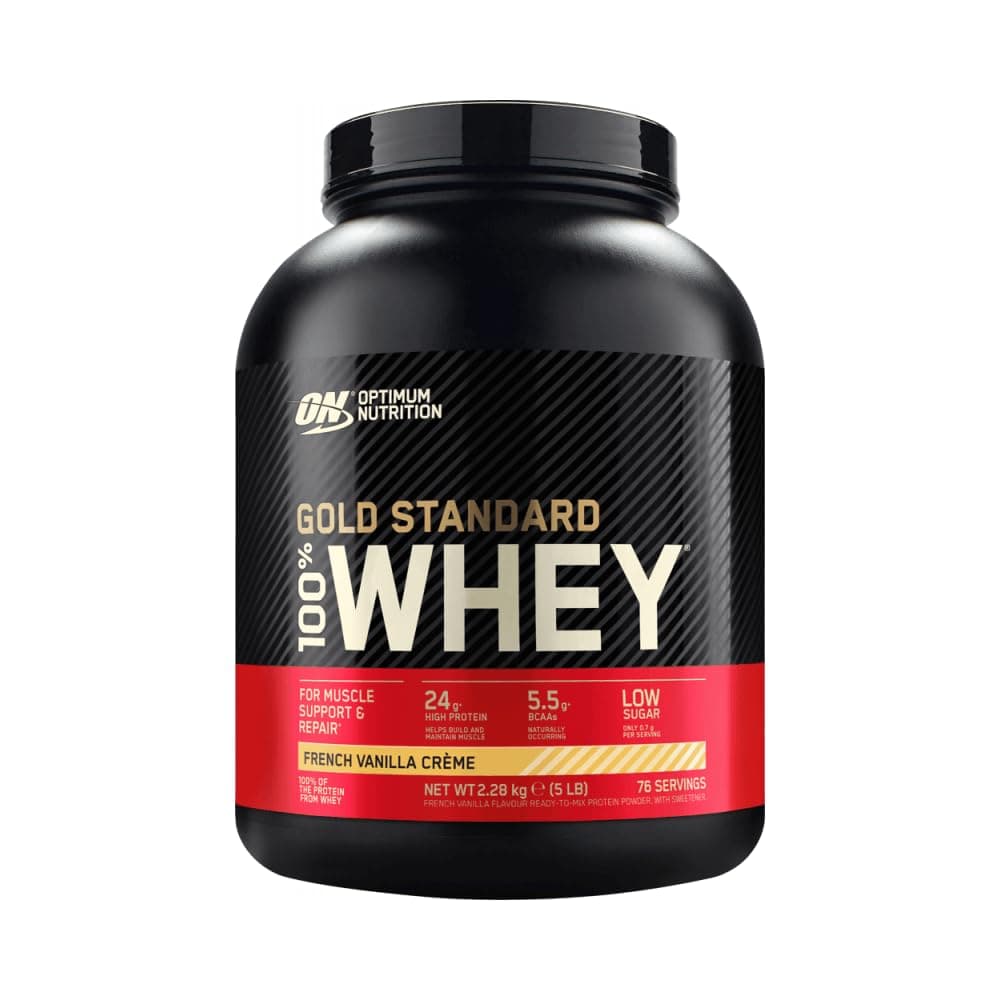 Optimum Nutrition 100% Whey Gold Standard (5lbs) French Vanilla Cream - Image 6