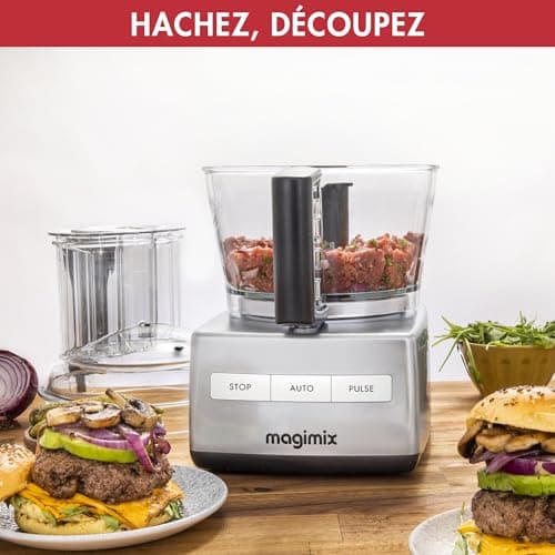 Magimix 3200 Multifunctional Kitchen Processor Shiny Chrome Compact Bowl 2.6L – Chopper, Blender – Made in France - Image 7