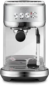 Sage - The Bambino Plus - Compact Coffee Machine with Automatic Milk Frother - 9 Bars, 1.9L Tank - Espresso Machine, 3 Texture & Temperature Settings - Brushed Stainless Steel
