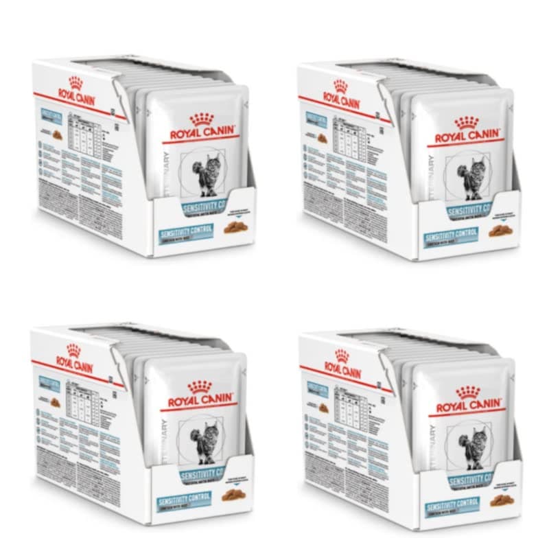 Royal Canin Veterinary Sensitivity Control | Pack of 4 | 4 x 12 x 85 g | Complete Dietary Food for Adult Cats | to Reduce Symptoms of Nutrient Intolerance - Image 2