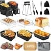 Silicone Air Fryer Mould for Ninja AF400EU AF300EU 7.6L-9.5L, Air Fryer Ninja Accessory, Ninja Double Stack XL Air Fryer Accessories with Air Fryer Grill, Cake Mould - Image 2