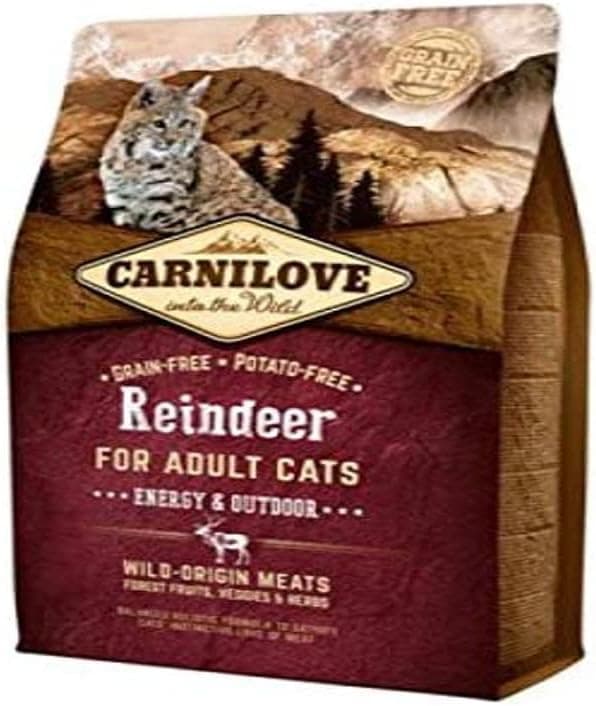 Carnilove Cat Special Outdoor & Ennergy Dry Food Cereal and Potato Free Reindeer 2 kg - Image 1
