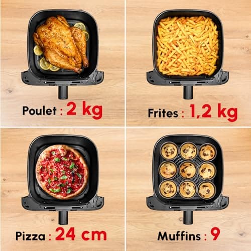 Moulinex Easy Fry Collection Ivory 7L, air fryer, Extra large capacity, 8 intuitive programs, Compact size, EZ855AF0 - Image 4