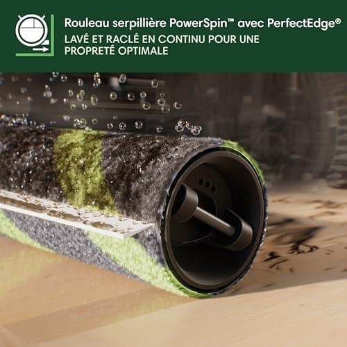 iRobot Roomba Max 705 Combo + AutoWash Base, PowerSpin Mop Roller, Roller Protection, Two Brushes, Automatic Emptying, Hot Air Drying Roller, Prevents Objects, LiDAR, Black - Image 6