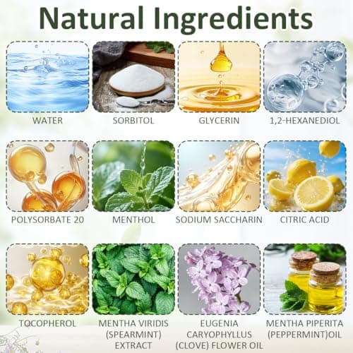 100Ml Mint Oil Pulling Mouthwash,Fresh Breath,Whitening Teeth And Gums More - Image 6