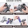 Mini Hair Free Turbine Brush Compatible with Dyson V7 V8 V10 V11 V15 SV10 SV11 SV12 SV14 Vacuum Cleaners, Ideal for Cleaning Sofa, Pet Baskets, Mattresses, Stairs - Image 7