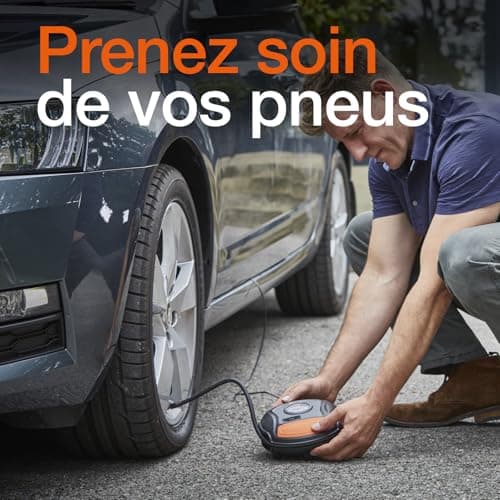 OSRAM TYREInflate 200 Analog Tyre Inflator, Portable 12V Car Tyre Air Compressor Electric Connection via Cigarette Lighter, Tyre Inflation in 4.5 Mins - Image 4