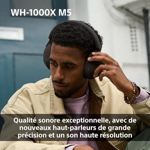 Sony WH-1000XM5 - Hard Case, Premium Wireless Noise Cancelling Headphones, Bluetooth, Clear Call Quality, Hi Res Audio, 30h Battery Life, Hard Case, iOS and Android - Pink - Image 8