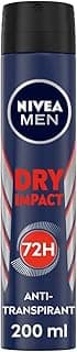 NIVEA MEN Déodorant Spray Dry Impact (1 x 200 ml), déodorant homme protection efficace 72 h, anti-transpirant aisselles testé et approuvé dans les situations du quotidien