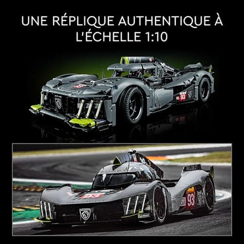 LEGO 42156 Technic Peugeot 9X8 24H Le Mans Hybrid Hypercar, Maquette de Voiture de Course Niveau Avancé, à l'Échelle 1:10, Sport Automobile à Collectionner pour Adultes - Image 6