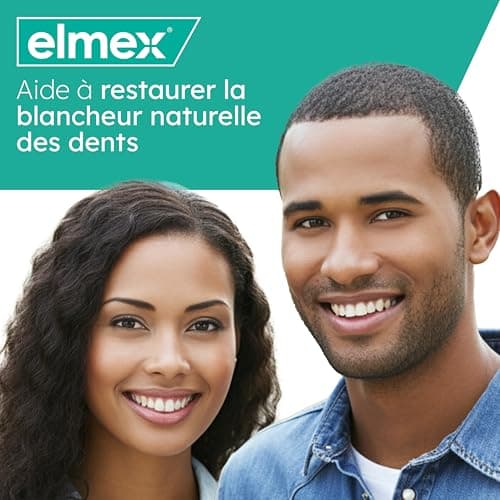 ELMEX | Dentifrice elmex Sensitive Blancheur Douce 0 % Colorants | Dents Sensibles | Protection de l'Email | Dents blanches | 2 x 75 ml - Image 8