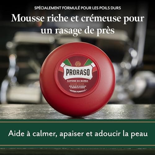 Proraso | Beard Soap Bowl for Hard Beards (150ml jar) - Nourishing Shaving Soap with Sandalwood and Shea Butter - Made in Italy - Image 6