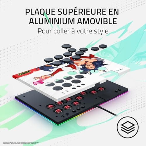 Razer Kitsune 2XKO Edition - Multi-Button Optical Arcade Controller for PS5 and PC - Layout with 4 Precise Motion Buttons - Flat Linear Optical Switches | 2XKO - Image 8