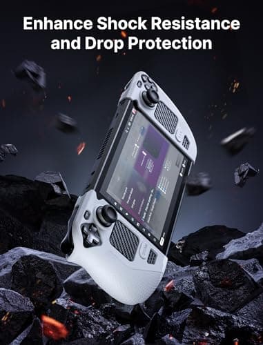 JSAUX GripArmor GP0016 Silicone Protective Case Compatible with Steam Deck, Steam Deck GripSkin, Silicone Sleeve Set (Left and Right) - Grey - Image 9