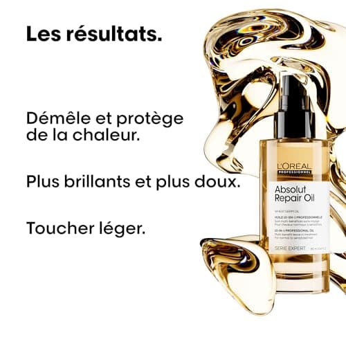 L'Oréal Professionnel, Pour Cheveux Secs & Abîmés, Répare & Restructure Instantanément, Protège & Nourrit la Fibre, Absolut Repair, Série Expert - Image 4