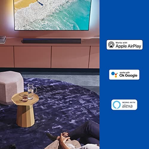 Philips Audio B8805/10 TV Barre de Son Caisson de Basse sans Fil (31 Canaux, 400 W, Bluetooth, Dolby Atmos, Hdmi Earc, Compatible DTS Play-FI, Assistants Vocaux, Profil Bas) - Image 8