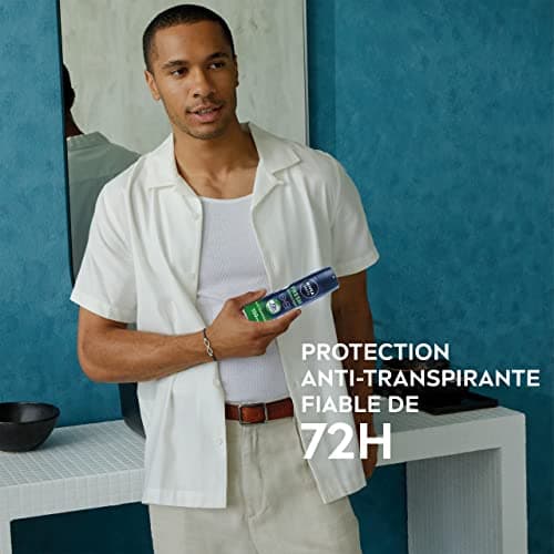 NIVEA MEN Déodorant Spray Fresh Sensation (1 x 150 ML), Déodorant Homme fraîcheur 72 h, Anti-Transpirant parfumé Longue durée à la Formule INFINIFRESH Unique - Image 4