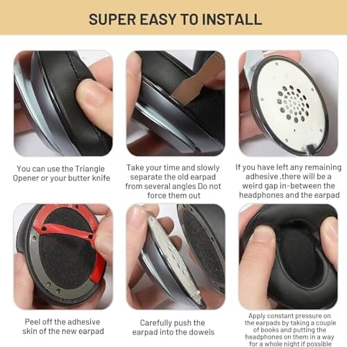 Studio 3-Pack Replacement Earpads for Beats Studio 2 & Studio 3 Headphones Wired & Wireless, Studio 3.0 2.0 Memory Foam Earpads with Soft Protein Leather Replacement Parts - Ombre Gray - Image 9