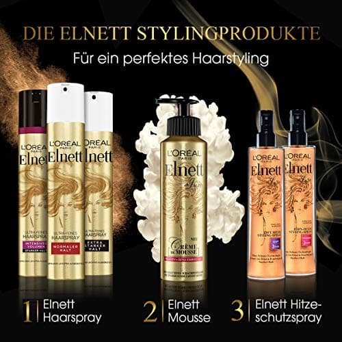 L'Oréal Paris Elnett Heat Styling Spray, Heat Protection at 230°C, Anti-Frizz, Long-Lasting Styling - Up to 72 Hours, Hair Care and Extension with Complex - Image 7